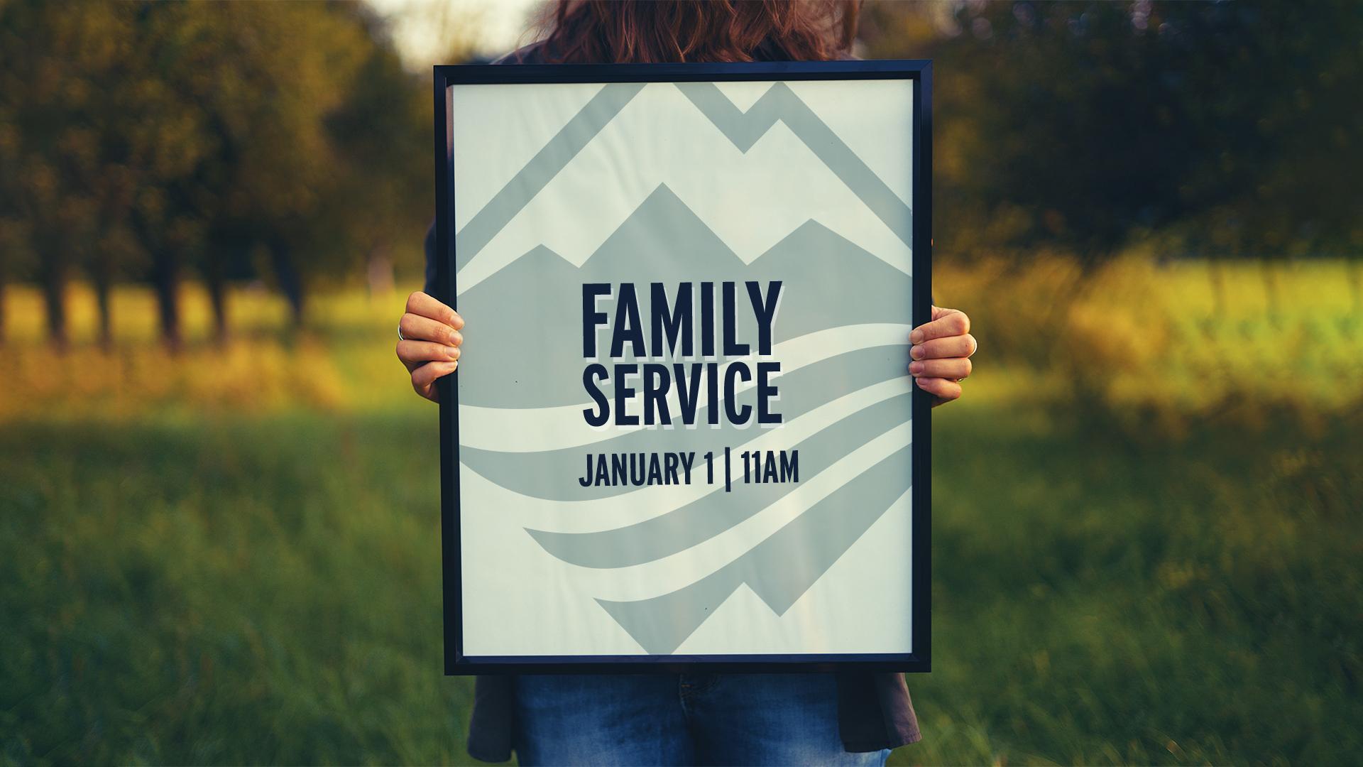 New Years Family Service